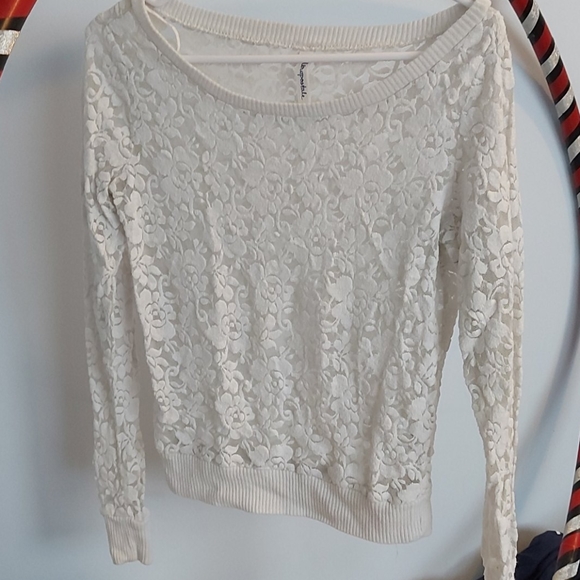 Sheer white sweater - Picture 1 of 2